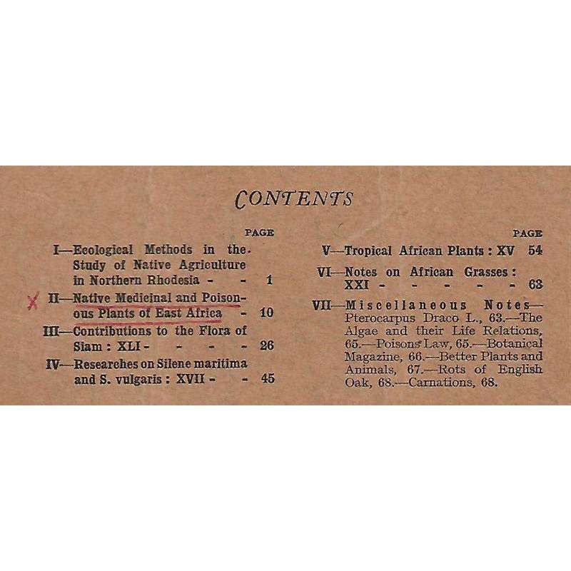 Bulletin of Miscellaneous Information (No. 1, 1937)