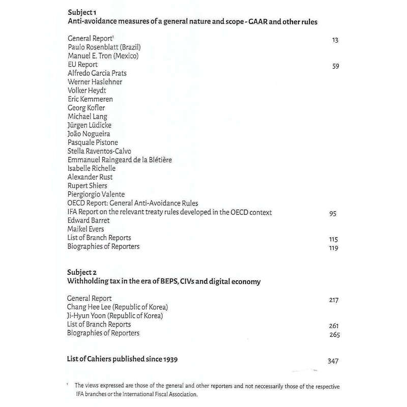 Cahiers de Droit Fiscal International (Vol. 103 A/B) 2018 Seoul Congress