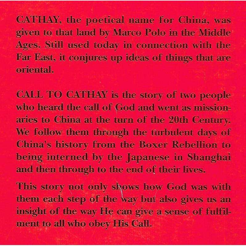 Call to Cathay (Inscribed by Author) | Kathleen Johnston