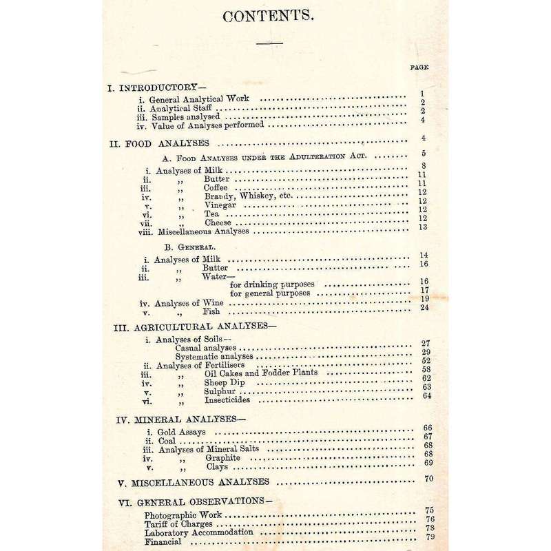 Cape of Good Hope Report of the Senior Analyst for the Year 1896