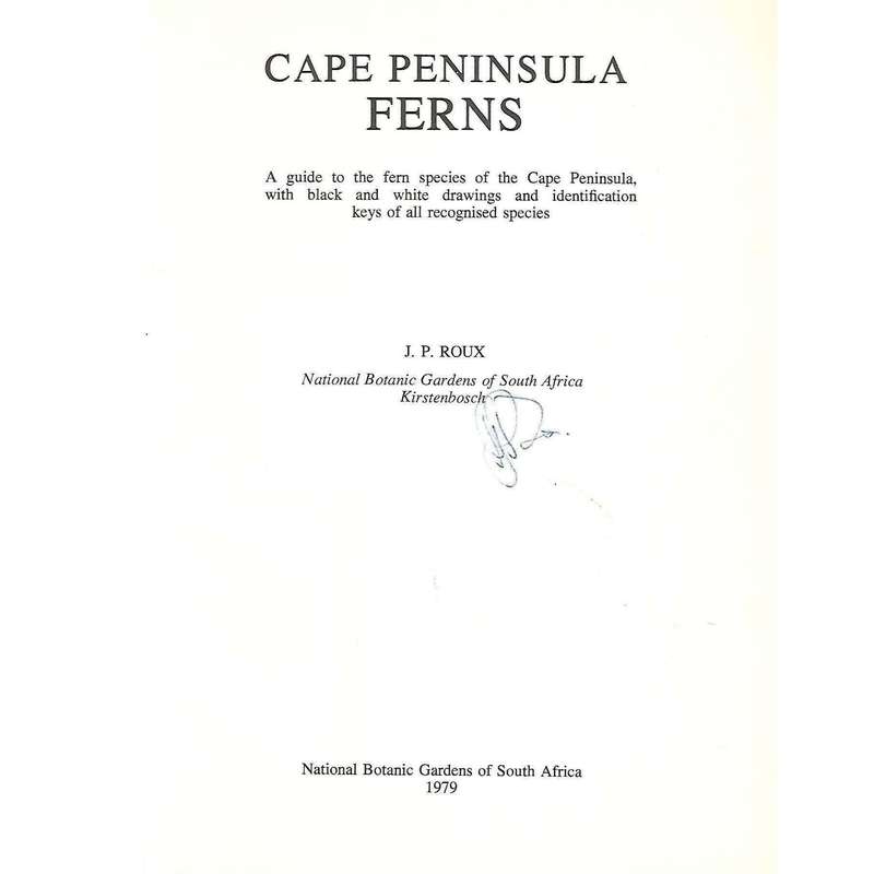 Cape Peninsula Ferns | J. P. Roux