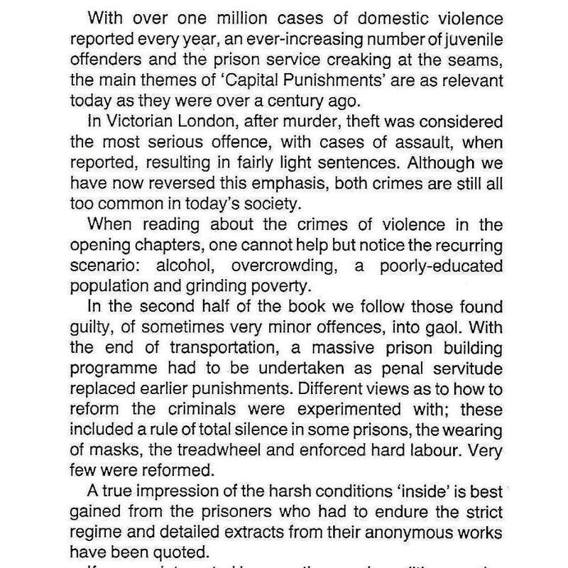Capital Punishments: Crime and Prison Conditions in Victorian London | Steve Jones