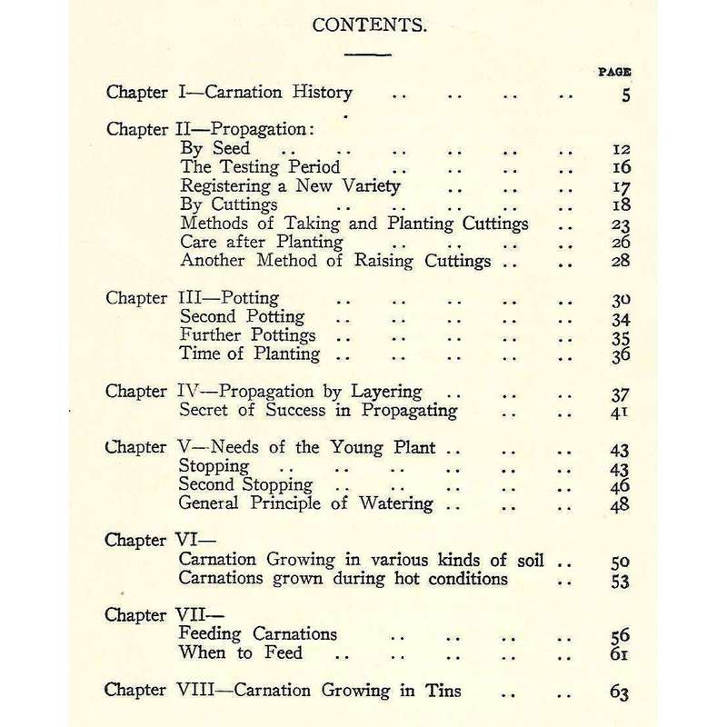 Carnation Culture in South Africa: The Art and Practice of Success in Carnation Growing