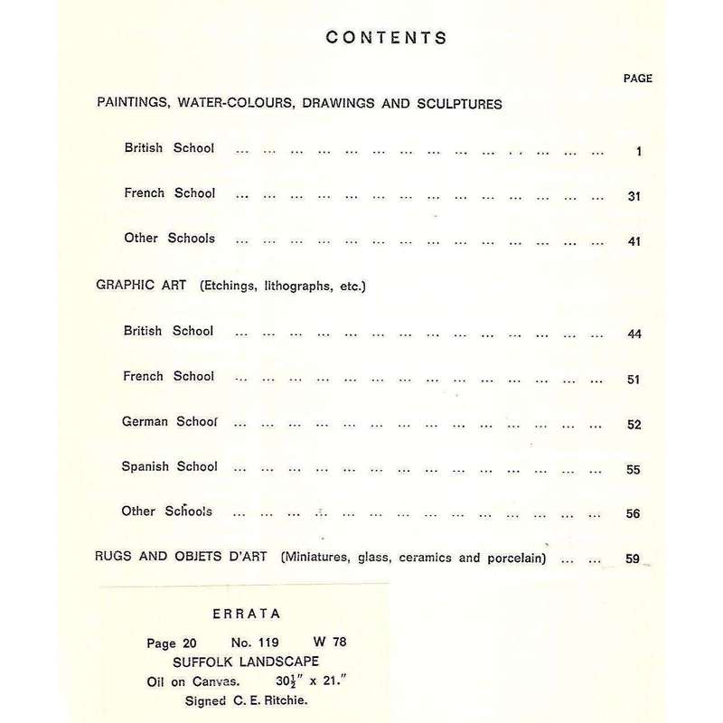 Catalogue of the Whitwell and General Collection, Tatham Art Gallery, Pietermaritzburg