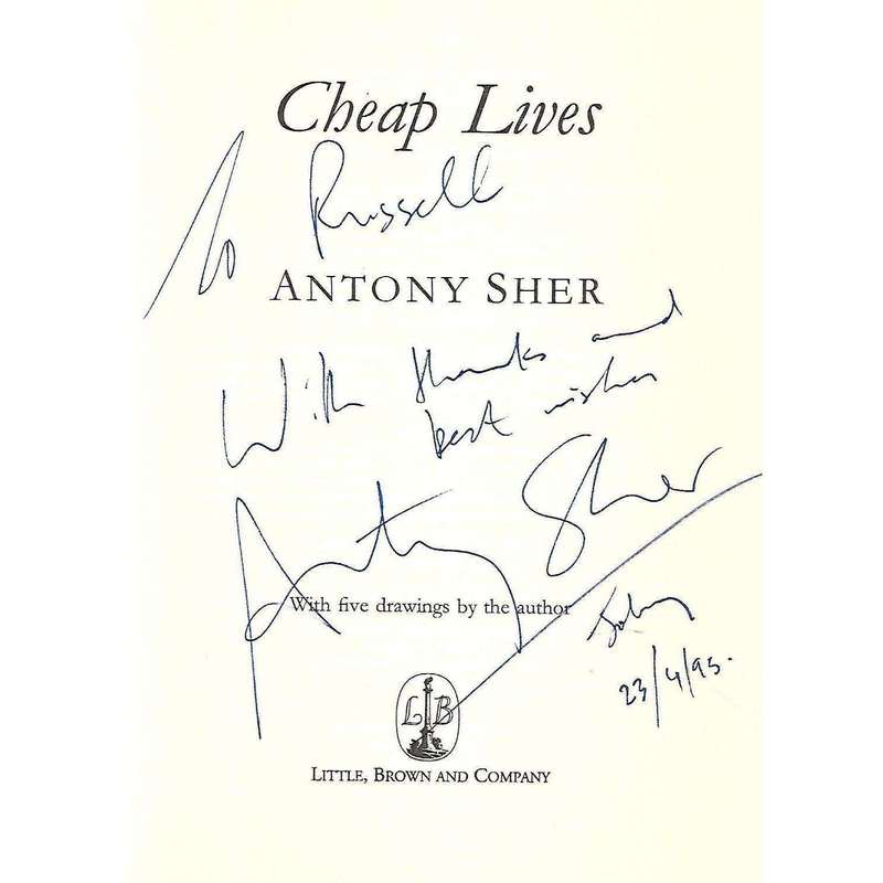 Cheap Lives (Inscribed by Author) | Anthony Sher