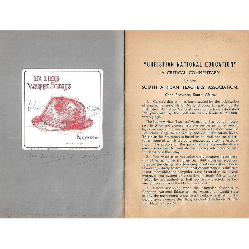 Christian National Education: A Critical Commentary by the South African Teachers' Association