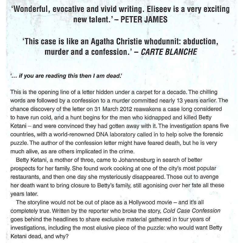 Cold Case Confession: Unravelling the Betty Ketani Murder (Inscribed by Author) | Alex Eliseev
