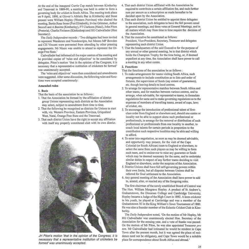 Cricket in Southern Africa: Two Hundred Years of Achievements and Records | Jonty Winch