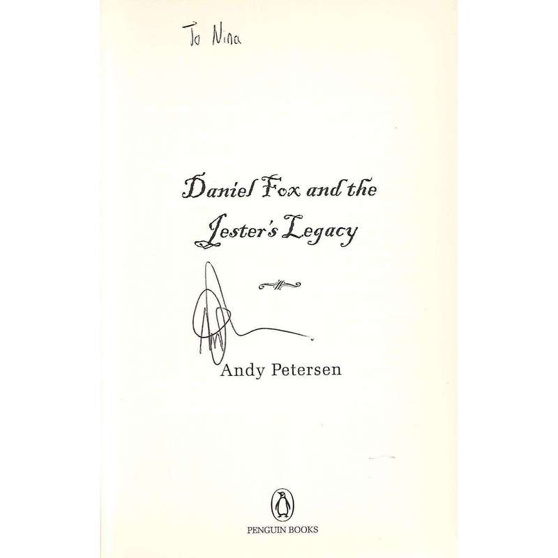 Daniel Fox and the Jester's Legacy (Signed by Author) | Andy Petersen