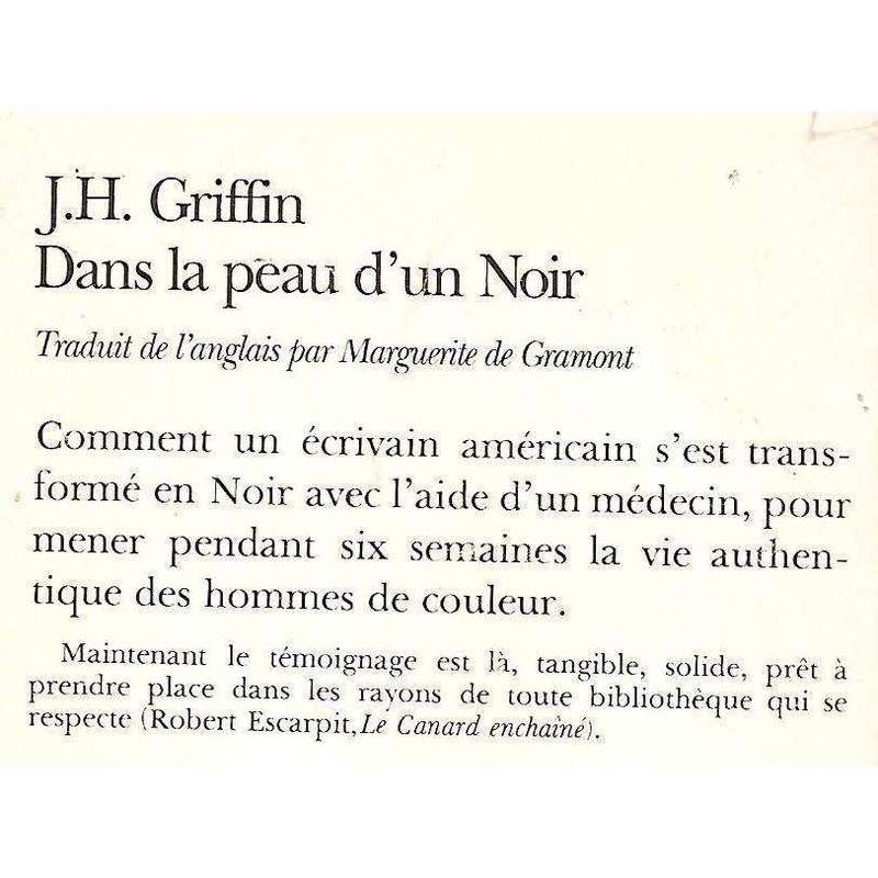 Dans la peau d'un Noir (French) | J. H. Griffin
