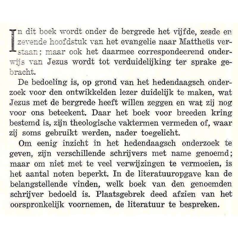 De Bergrede | Dr. A. M. Brouwer