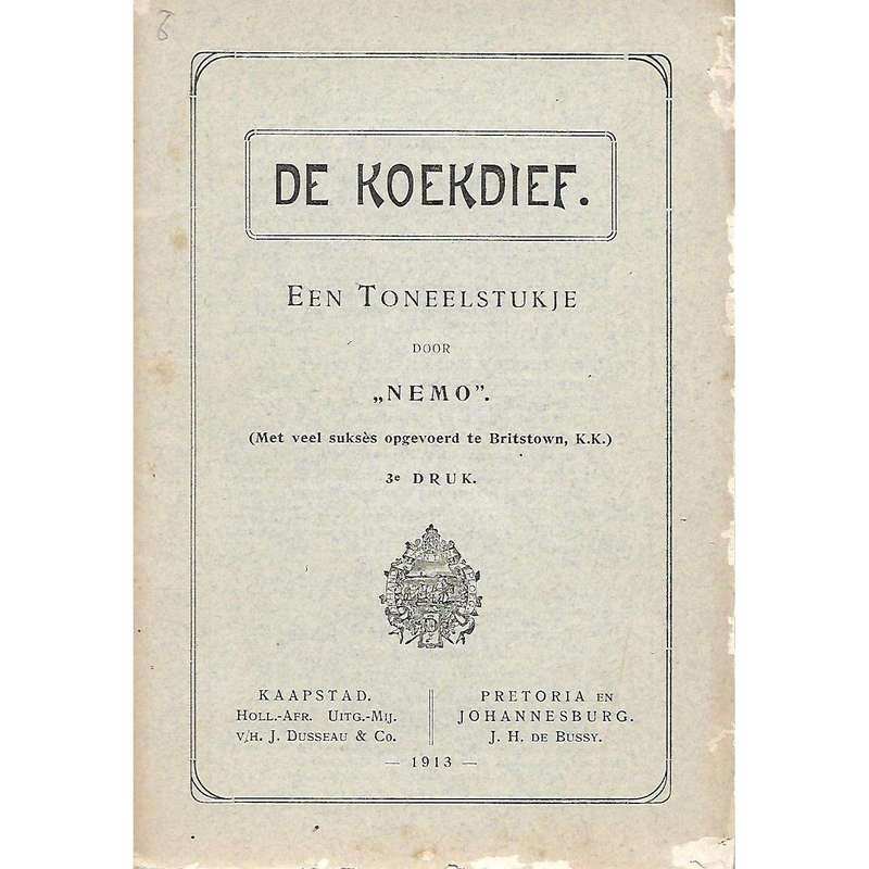 De Koekdief: Een Toneelstukje | "Nemo"