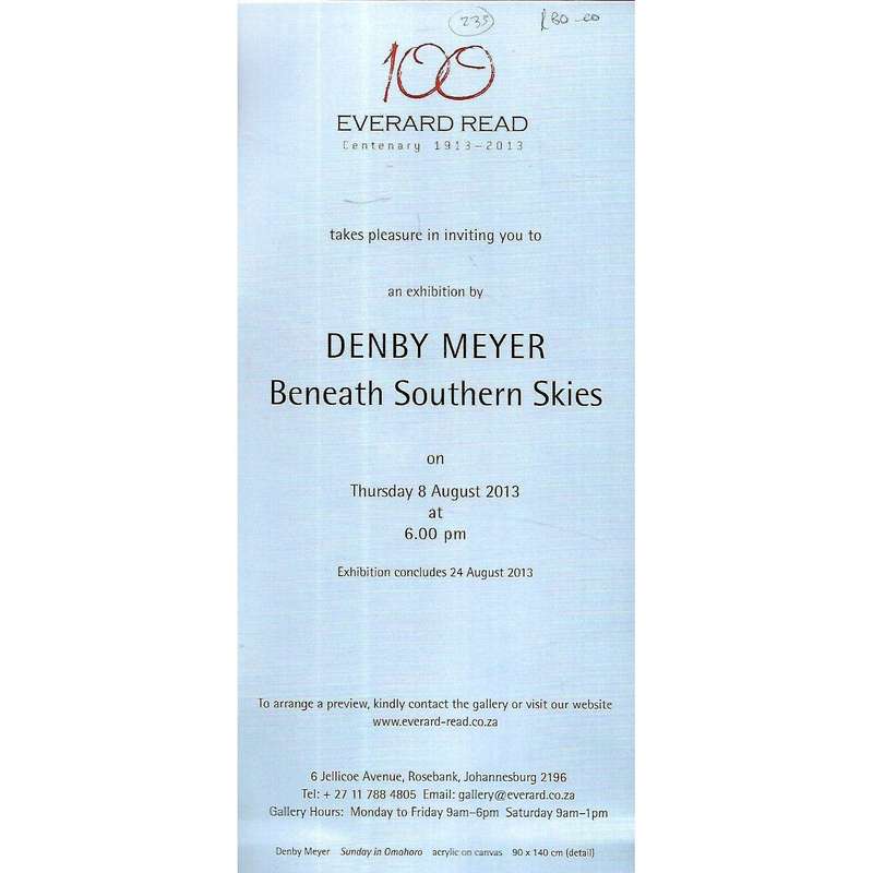 Denby Meyer: Beneath Southern Skies (Invitation Card)
