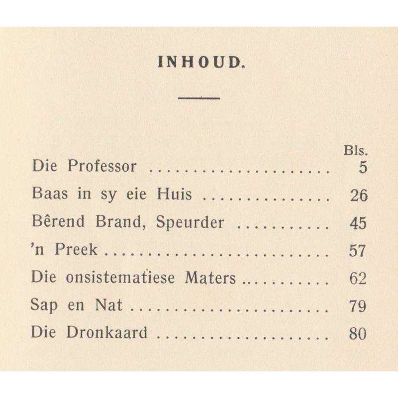 Die Professor en Ander Samesprake (Afrikaans) | F. W. Boonzaier