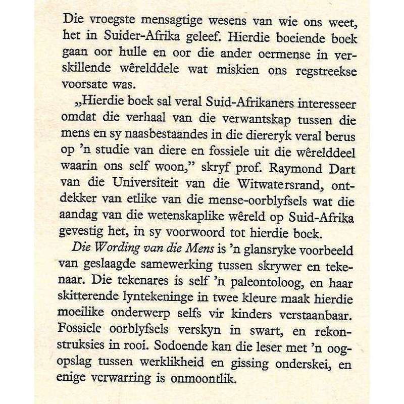 Die Wording van die Mens (Afrikaans) | I. W. Cornwall & M. Maitland Howard