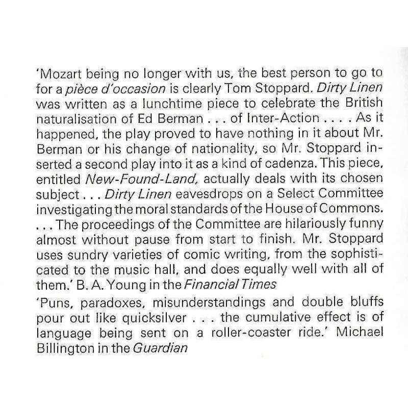 Dirty Linen & New-Found-Land | Tom Stoppard