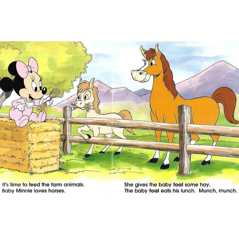 Disney Babies at the Farm: A Book About Farm Words (Baby's First Disney Books)