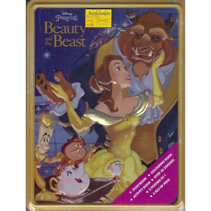 Disney Princess Beauty and the Beast Happy Tin: Storybook, Colouring Book, Activity Book, Over 50...