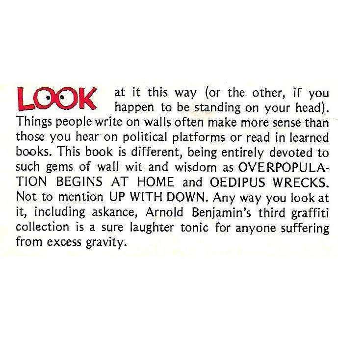 Down With Gravity! Further Graffiti from Arnold Benjamin | Arnold Benjamin
