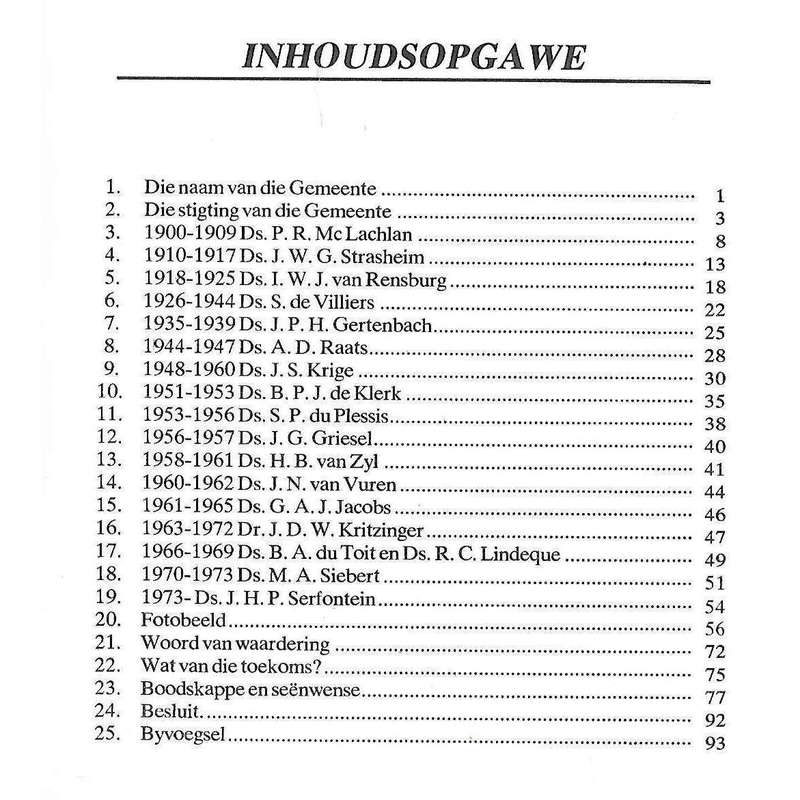 Driekwarteeu-Herdenking 1899-1974: Nederduitse Gereformeerde Gemeente Germiston
