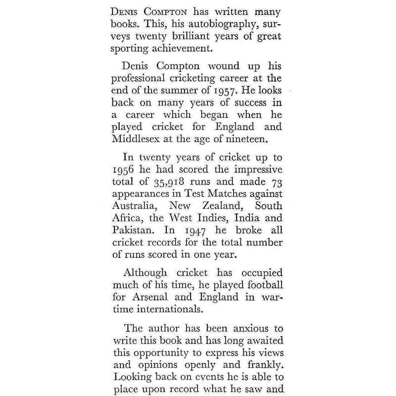 End of an Innings | Denis Compton