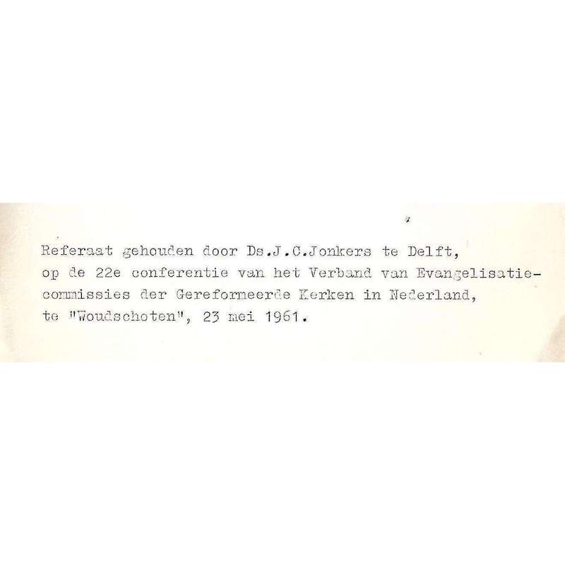 Evangelisatie Dictaten No.9 (Dutch) | Ds. J. C. Jonkers