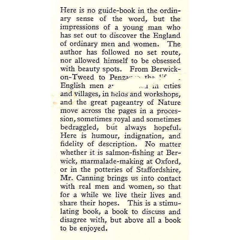Everyman's England (First Edition, 1936) | Victor Canning