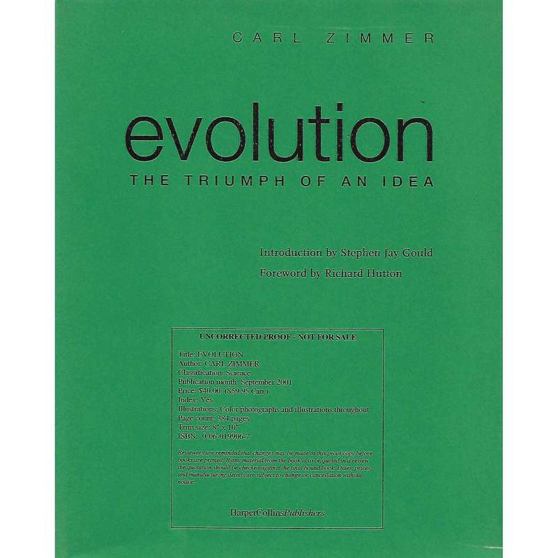 Evolution: The Triumph of an Idea (Uncorrected Proof) | Carl Zimmer