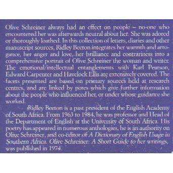 Facets of Olive Schreiner: A manuscript source book (Human Sciences Research Council publication ...