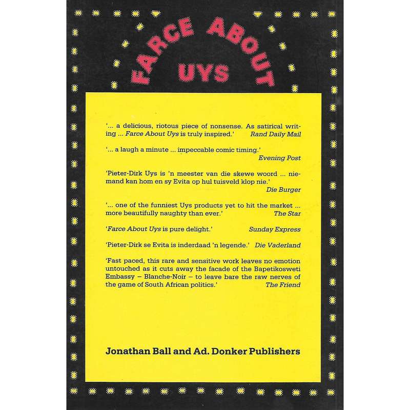 Farce About Uys (Inscribed by Author) | Pieter-Dirk Uys