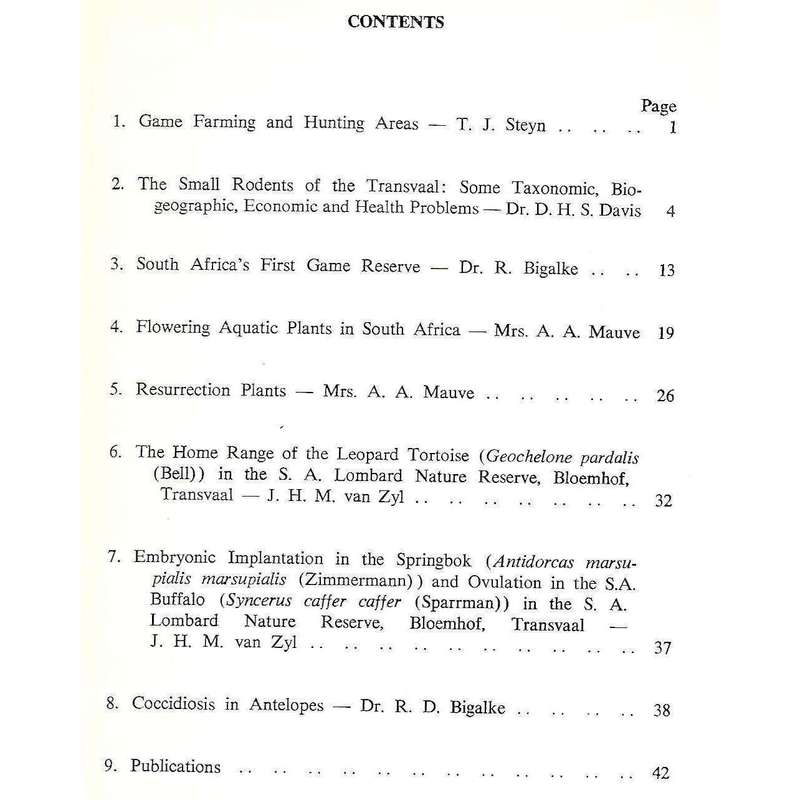Fauna & Flora (No. 17, 1966)