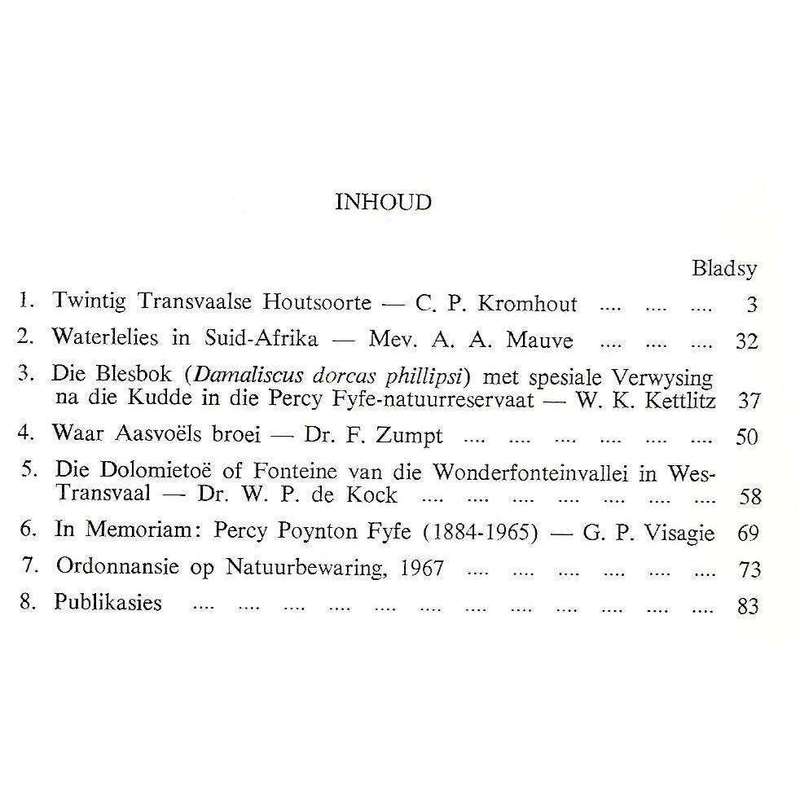 Fauna & Flora (No. 18, 1967)