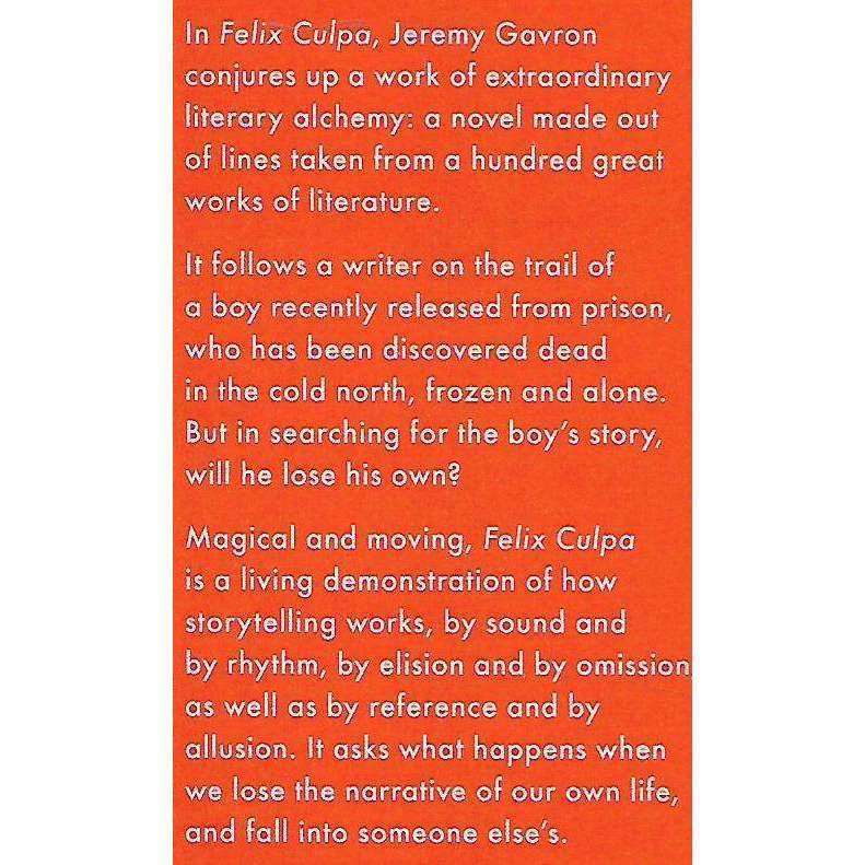 Felix Culpa: A Novel | Jeremy Cavron