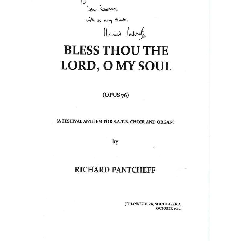 Festival Anthem (Limited Edition Inscribed by Author) | Richard Pantcheff