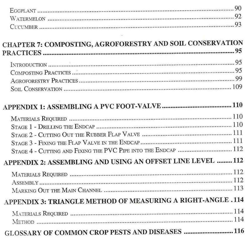 Field Manual for Treadle Pump Irrigation in Malawi | I. M. Hayes, et al.