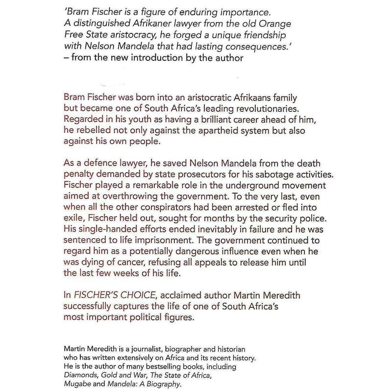Fischer's Choice: The Life of Bram Fischer | Martin Meredith
