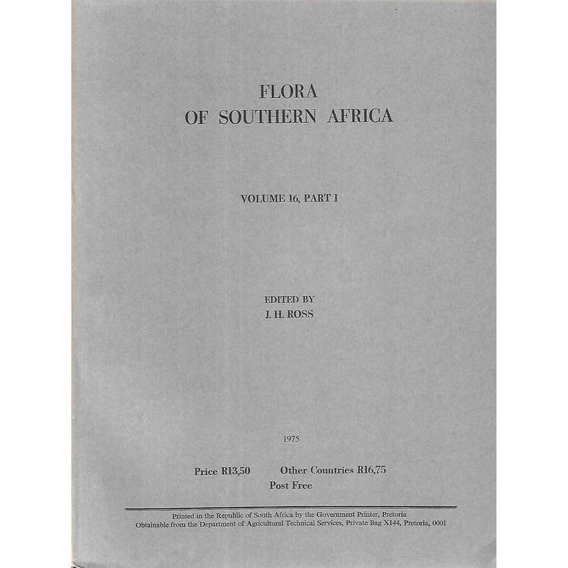 Flora of Southern Africa (Vol. 16, Parts 1 & 2) | J. H. Ross (Ed.)