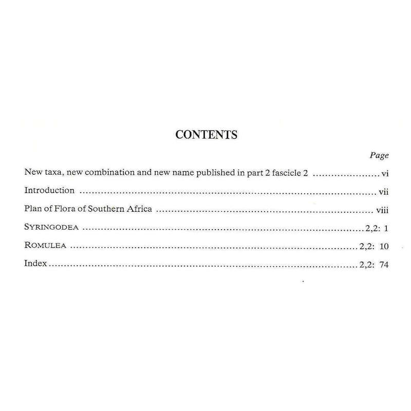 Flora of Southern Africa (Vol. 7, Iridaceae, Part 2) | Miriam P. de Vos