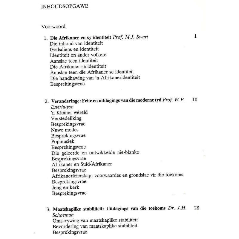 Fokus 2: Onderwerpe met Riglyne vir Bespreking by Jeugleierskursusse en -Konferensies (Afrikaans)