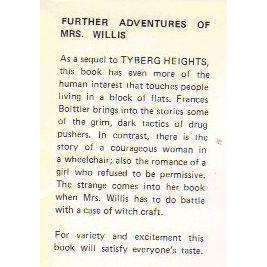 Further Adventures of Mrs. Willis | Frances Bolttler