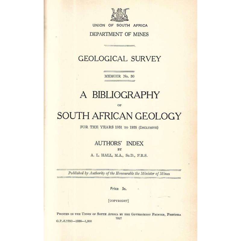 Geological Survey (Memoirs Nos. 25, 27, 30, 37)