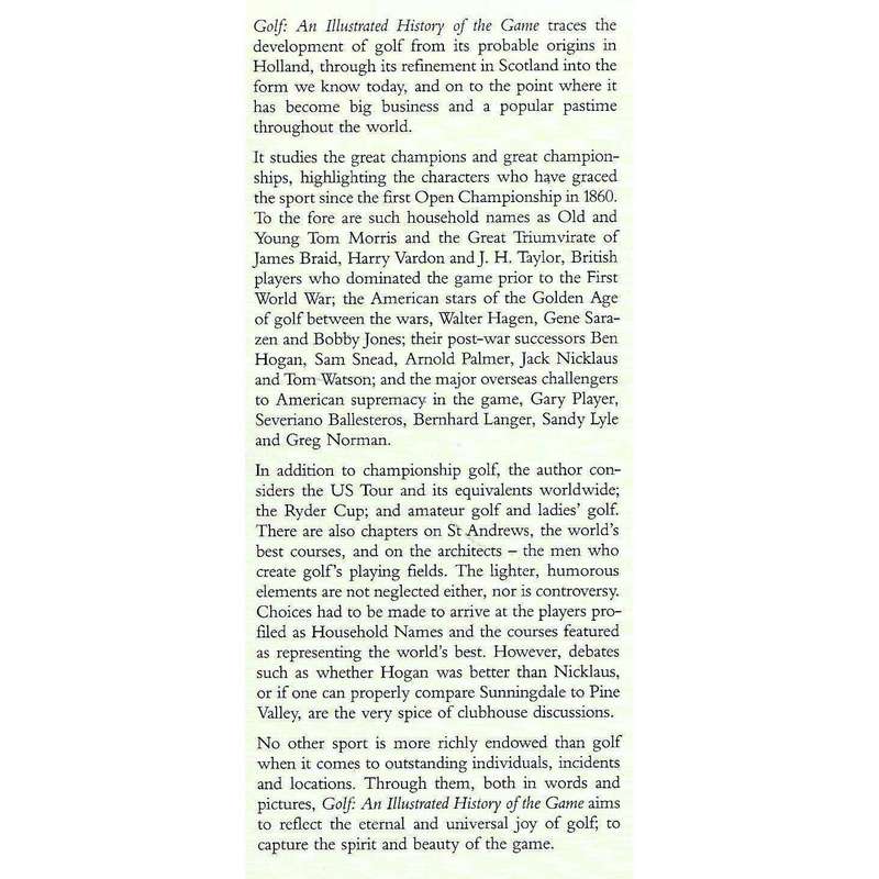 Golf: An Illustrated History of the Game | Robert Green