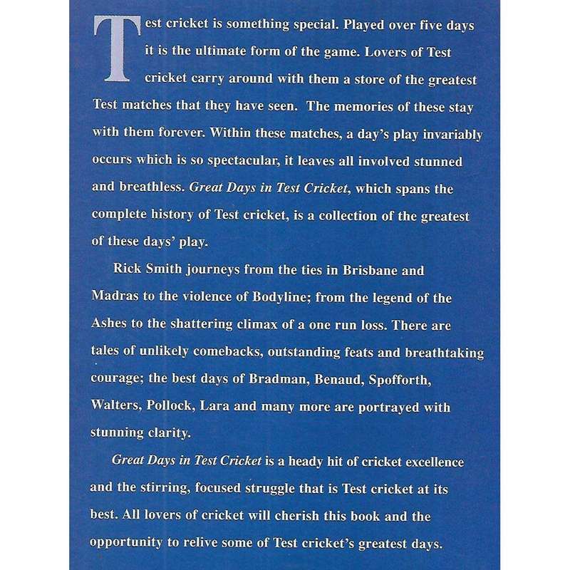 Great Days in Test Cricket | Rick Smith