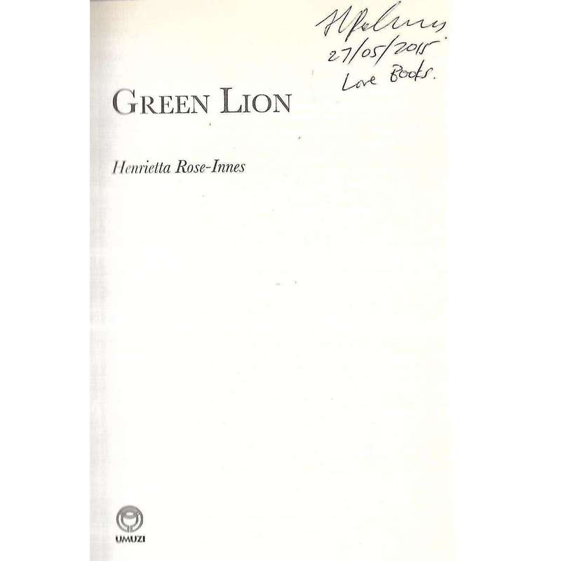 Green Lion (Signed by Author) | Henrietta Rose-Innes