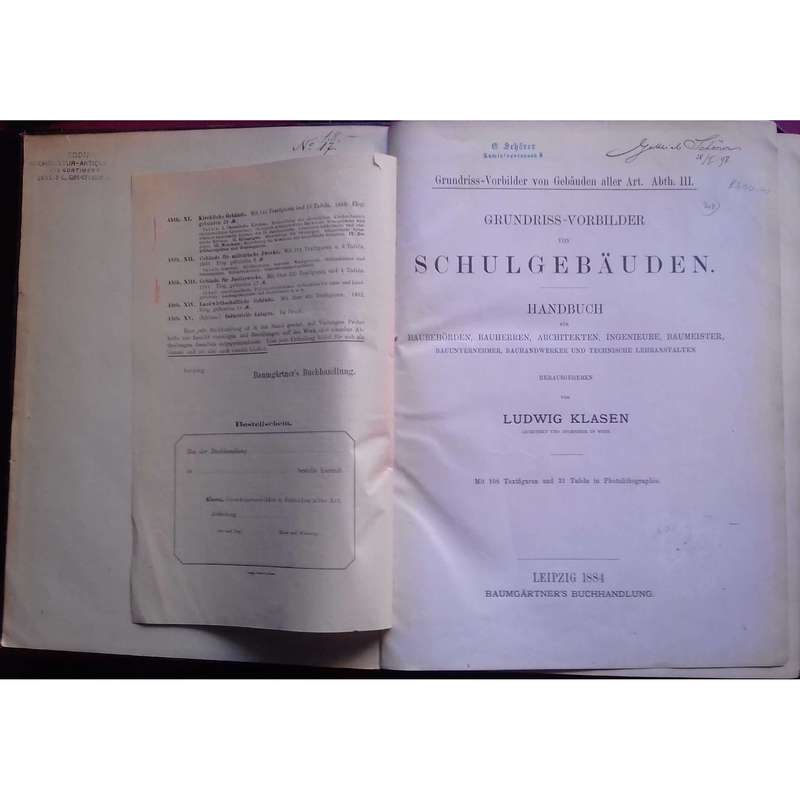 Grundriss-Vorbilder von Schulgebaude | Ludwig Klasen