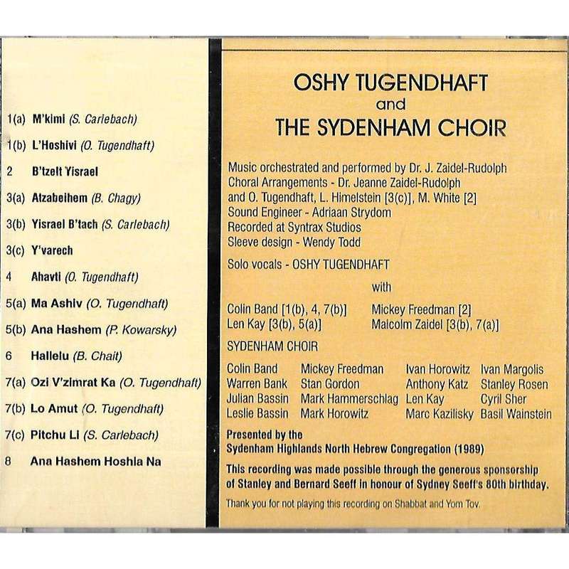Hallel (Oshy Tugendhaft and The Sydenham Choir, Audio CD)