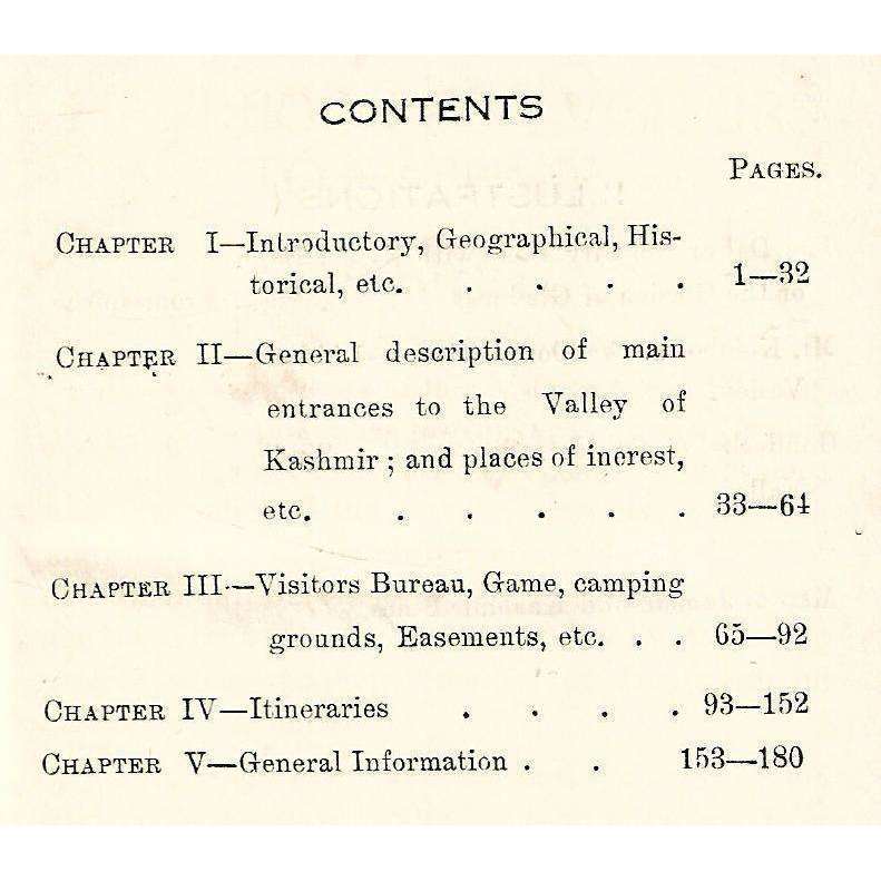 Handbook for Visitors to Kashmir | J. L. K. Jalali