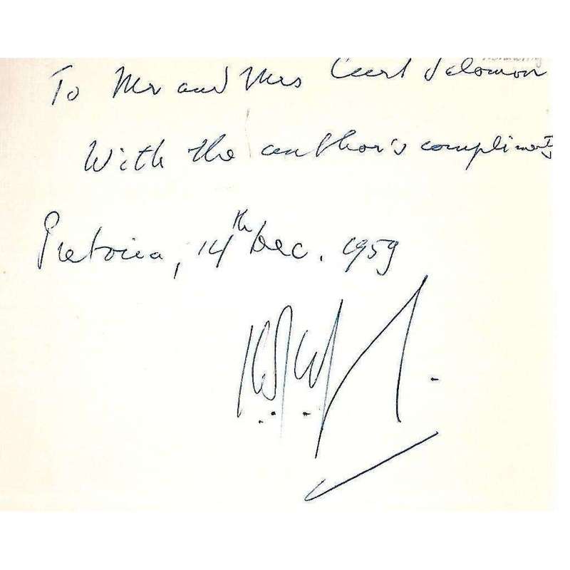 Handwriting and Character (Inscribed by Author) | H. W. J. Wijnholds