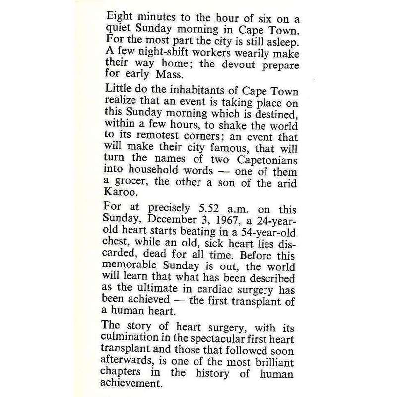 Heart Transplant: The Story of Barnard and the "Ultimate in Cardiac Surgery" | Marais Malan