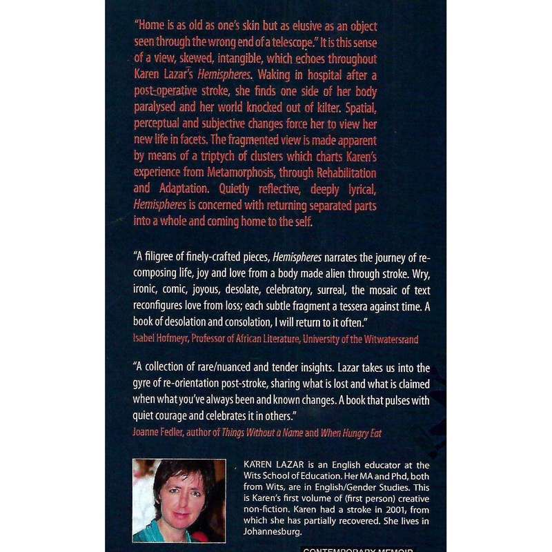 Hemispheres: Inside a Stroke (Inscribed by Author) | Karen Lazar